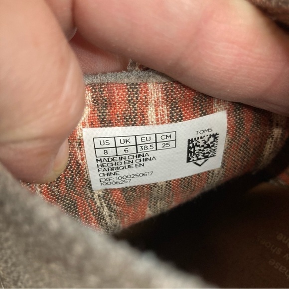 Tom’s desert wedge Booties tan suede size 8 - Picture 2 of 9